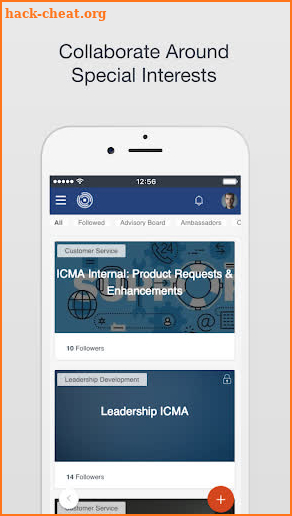 ICMA Connect screenshot
