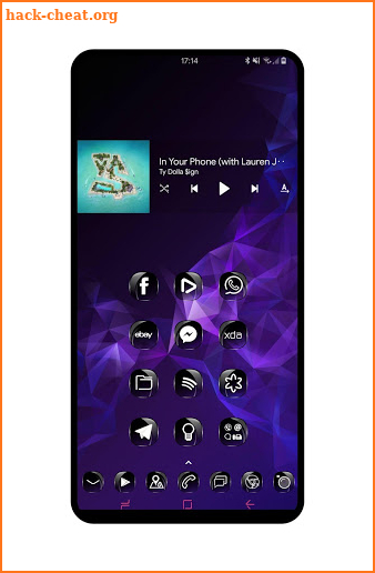 Icons Crystal Black HD custom 2019 WALLPAPER 4k screenshot
