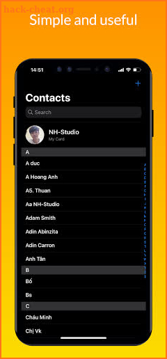 iContacts – iOS Contact, iPhone style Contacts screenshot