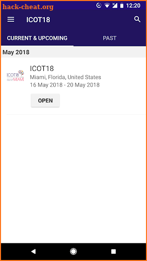 ICOT18 screenshot