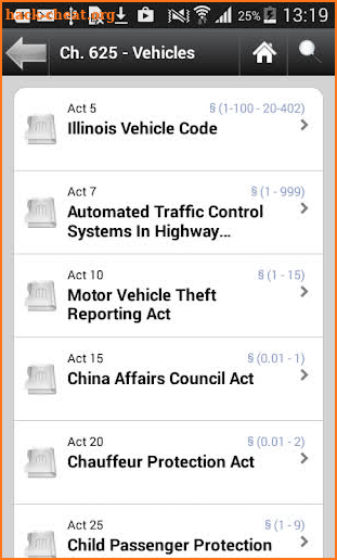 ICS Illinois Statutes, IL Code screenshot