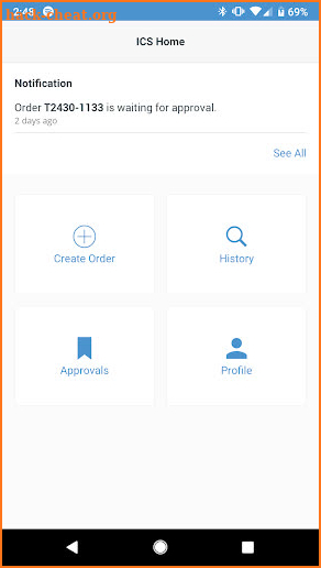 ICS Mobile Client screenshot
