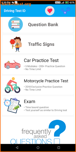 Idaho DMV Permit Practice Test 2018 screenshot