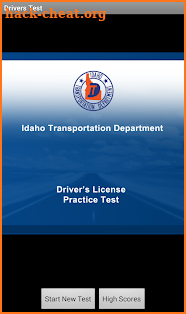 Idaho Driver’s Practice Exam screenshot