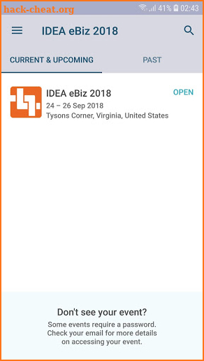 IDEA eBiz 2018 screenshot