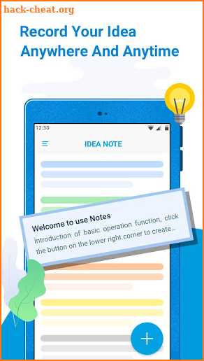 Idea Note -- Colorful memo for your style screenshot