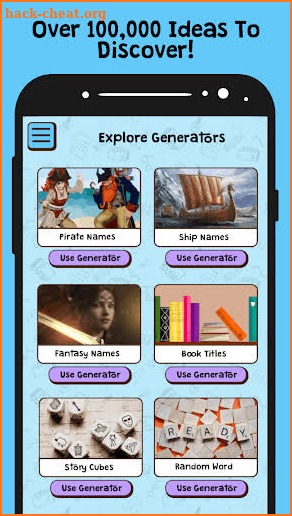 Ideas Wizard: Idea Generator & Story Cubes App screenshot