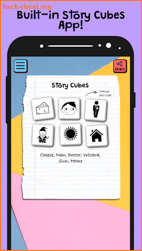 Ideas Wizard: Idea Generator & Story Cubes App screenshot