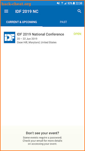 IDF 2019 National Conference screenshot