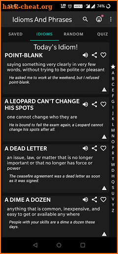 Idioms And Phrases - Daily Idiom, Widget, Quiz screenshot