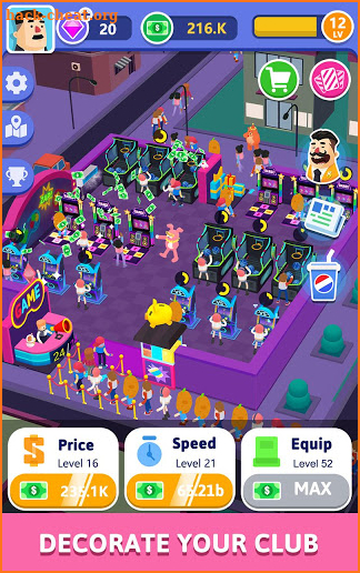 Idle Arcade Hall - Super Tapx screenshot