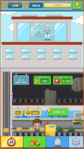 Idle Box Tycoon - Incremental Factory Game screenshot