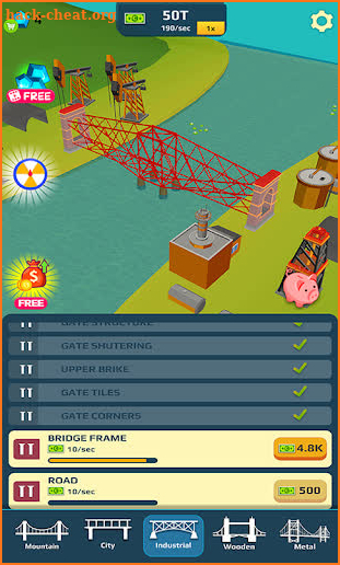 Idle Bridge Design screenshot
