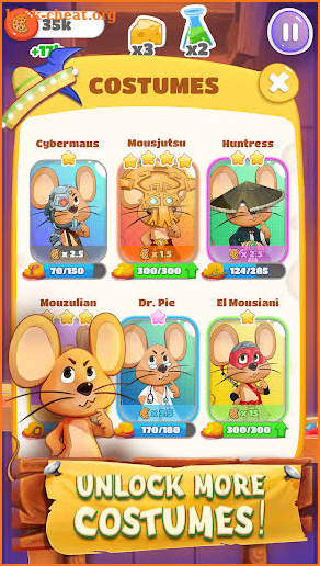 Idle Cookie Tycoon: Spy Mouse Puzzle, Clicker Game screenshot