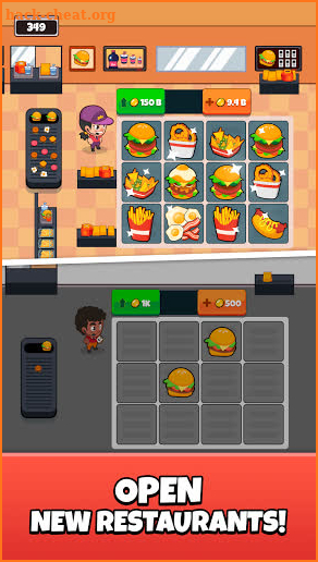 Idle Delivery Tycoon - Merge Restaurant Simulator screenshot
