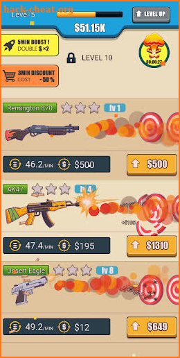 Idle Guns: Shooting Tycoon screenshot