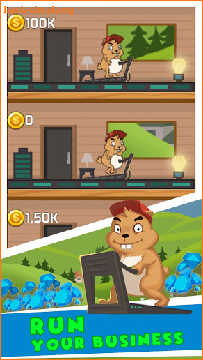 Idle Hamster Tower Tycoon: Gold Miner Clicker screenshot