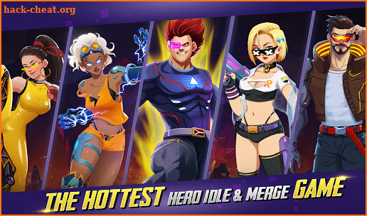 Idle Hero Z - Summon & Merge Cyberpunk screenshot