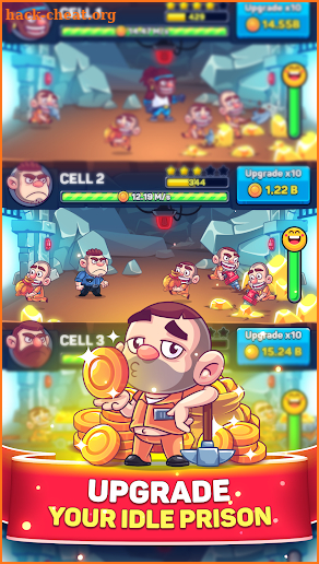 Idle Prison Tycoon: Gold Miner Clicker Game screenshot