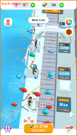 Idle Sea Fishing screenshot