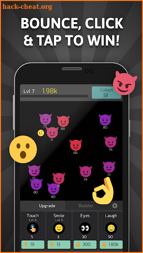 Idle Smiley - Emoji Bounce screenshot
