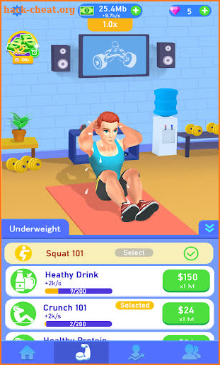 Idle Workout Success Life screenshot