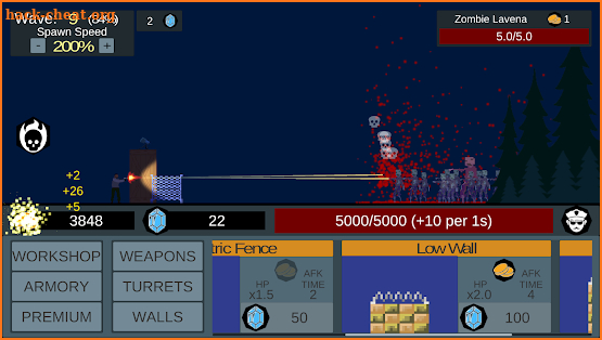 Idle Zombie Defence - Shoot and Stop the Horde screenshot
