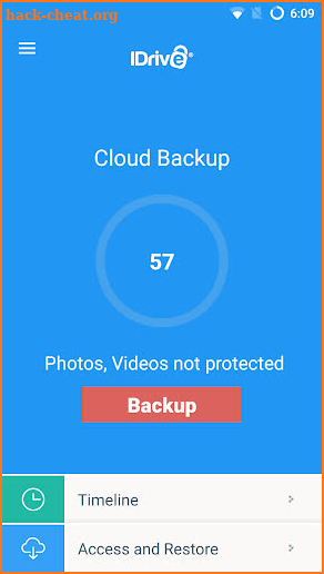 IDrive Online Backup screenshot