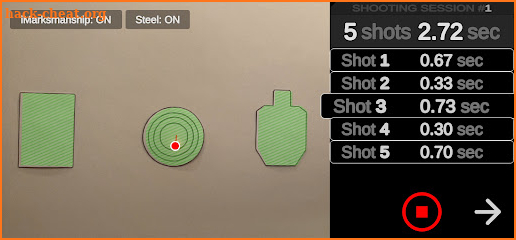 iDryfire Laser Target System screenshot