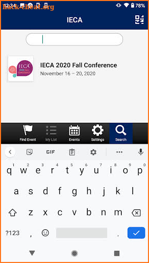 IECA Conference screenshot