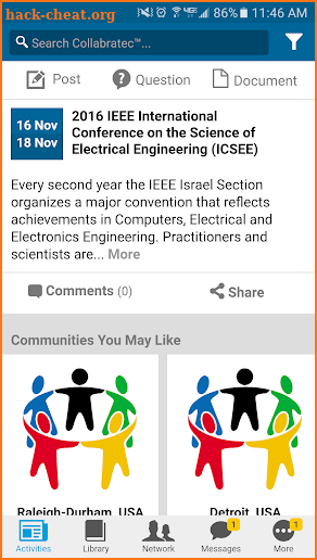 IEEE Collabratec™ screenshot