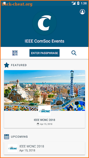 IEEE ComSoc Events screenshot