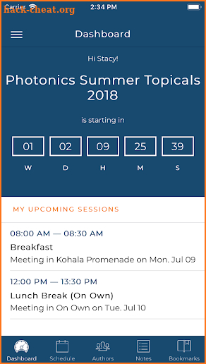 IEEE Photonics Events screenshot