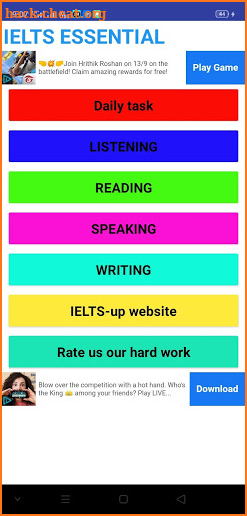 IELTS Essential - a free way to learn screenshot