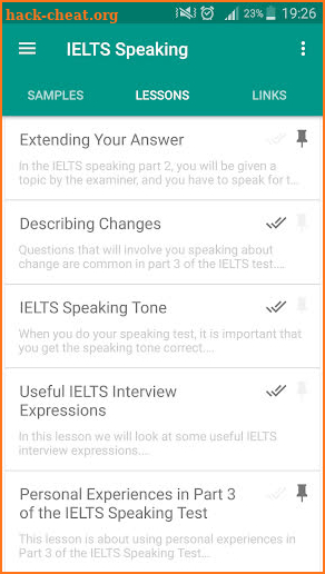 IELTS Speaking screenshot