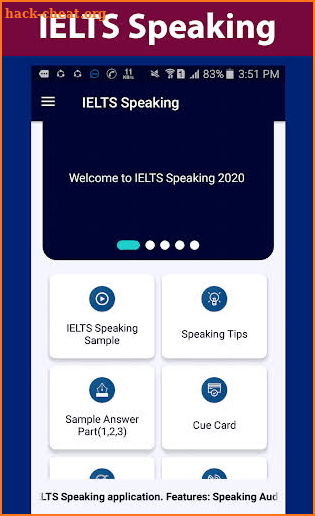 IELTS Speaking 2021 screenshot
