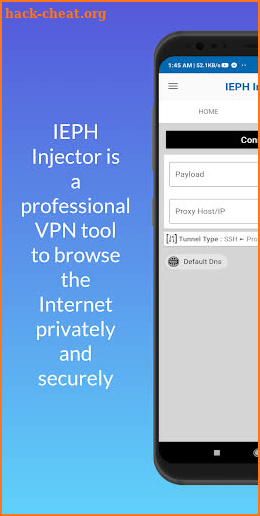 IEPH Injector - (SSH/Proxy/VPN) screenshot