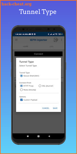 IEPH Injector - (SSH/Proxy/VPN) screenshot