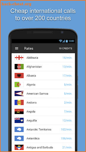 iEvaphone: Free international calls to mobile screenshot