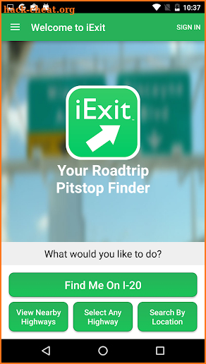 iExit Interstate Exit Guide screenshot