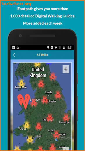 iFootpath UK Circular Walking Guides with GPS Map screenshot