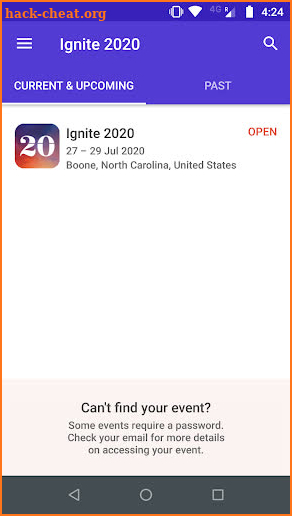 Ignite 2020 screenshot
