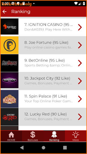 Ignition Best Poker Tips screenshot