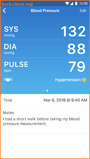 iHealth ShareCare Hypertension screenshot