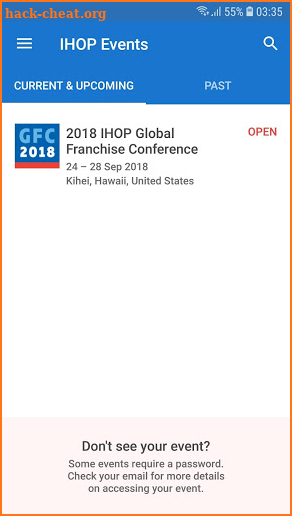 IHOP Events screenshot