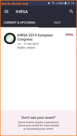 IHRSA screenshot