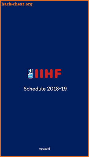 IIHF World Championship Schedule 2018-19 screenshot