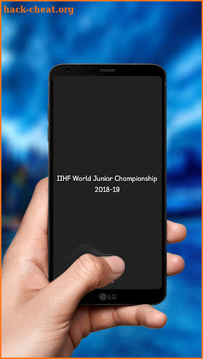 IIHF World Junior Hockey Championship Schedule screenshot