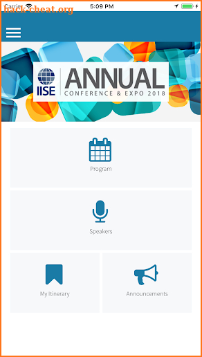 IISE 2018 screenshot