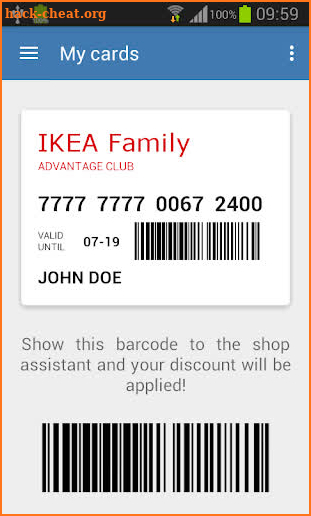 IKEA FAMILY screenshot